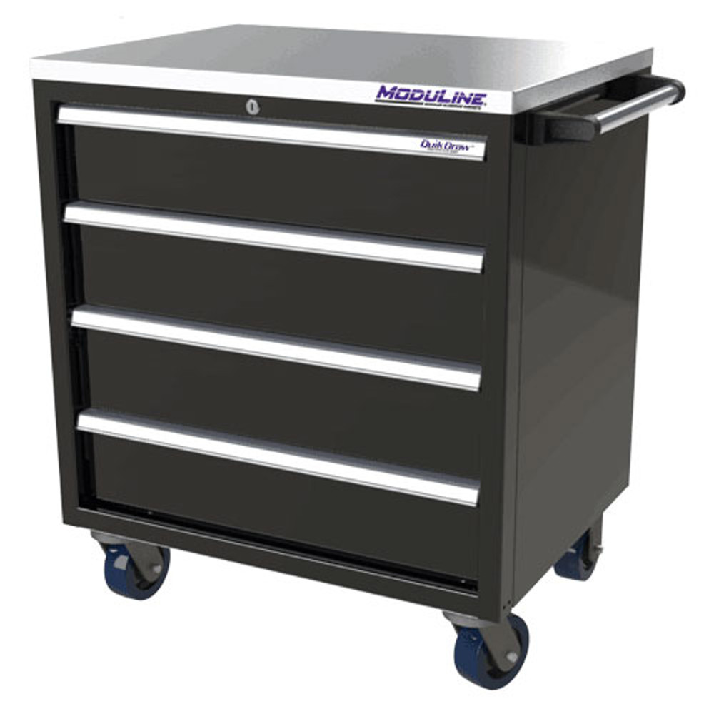 Moduline QuikDraw 32 4-Drawer Aluminum Roller Cabinet