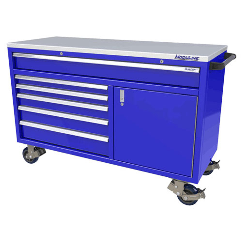 Moduline QuikDraw 60 6-Drawer, 1 Door Aluminum Roller Cabinet