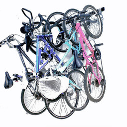 Saferacks Wall Mounted 5 Bike Storage Rack